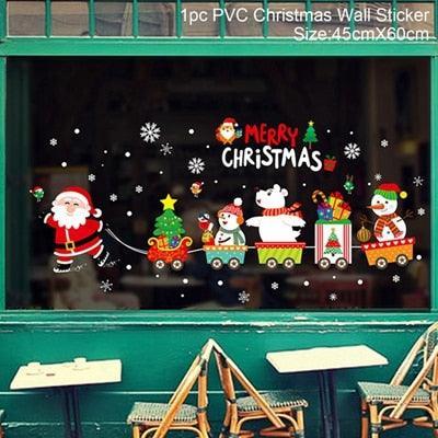 Lisslune | Festive Holiday Party Sticker Set: Christmas & New Year Wall and Window Decoration