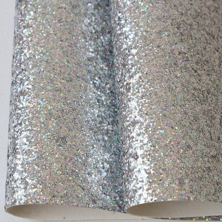 Lisslune | Shimmering 3D Glitter Fabric Sheets - Creative DIY Craft Set with Bright Colors