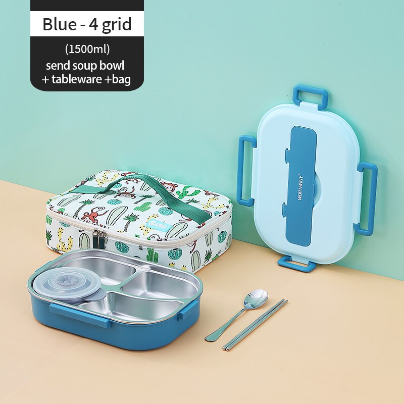Lisslune | Stainless Steel Multi Compartment Kids Lunch Box