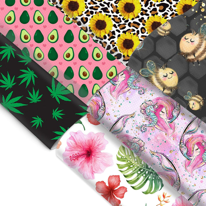 Lisslune | Blooming Elegance: Premium Floral Synthetic Leather for Inspired DIY Creations