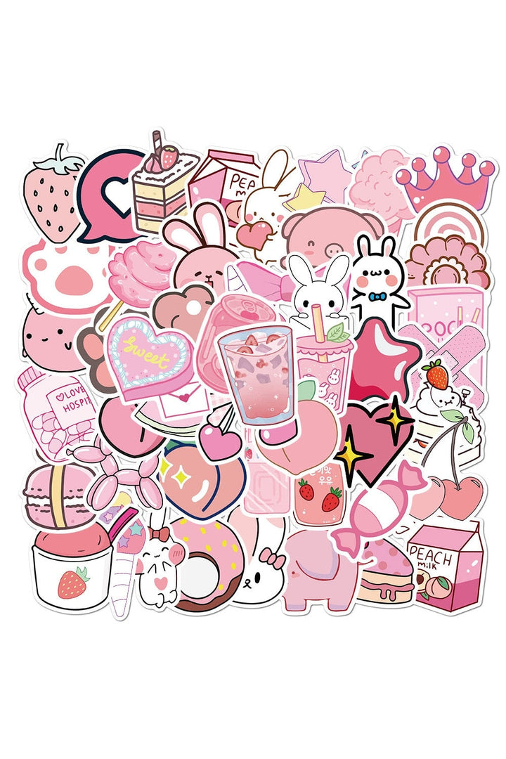 Lisslune | Pink Sticker Set