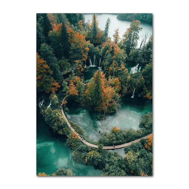 Lisslune | from a picturesque forest lake on canvas