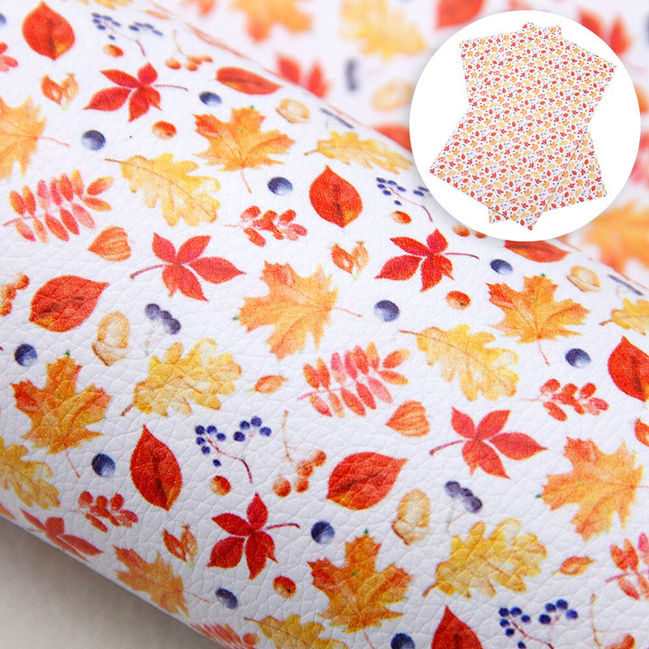 Lisslune | Floral Elegance Synthetic Leather Creative Sheets