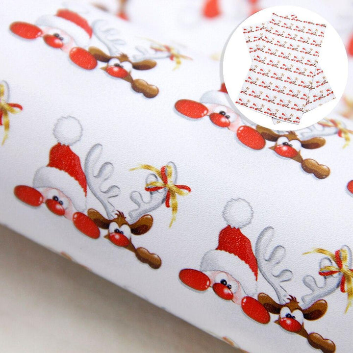 Lisslune | Dinosaur Dreams Synthetic Leather Fabric for Creative Projects