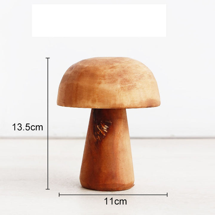 Lisslune | Mushroom Solid Wood Sculpture Home Decor