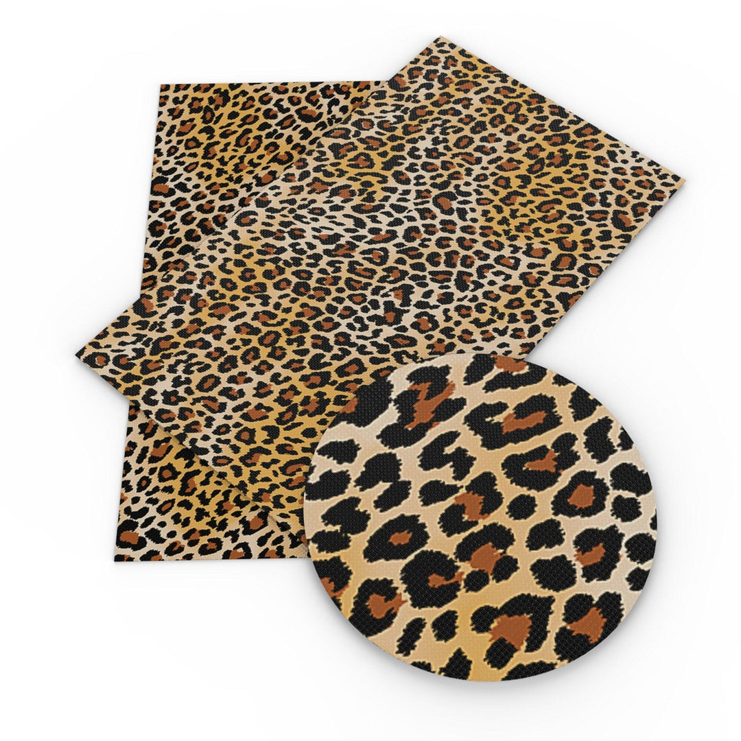 Lisslune | Trendy Leopard Print Synthetic Leather: Enhance Your DIY Style