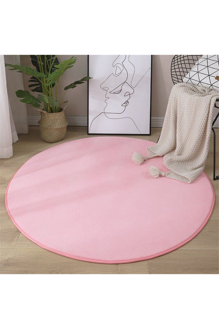 Lisslune | round rug with coral pattern