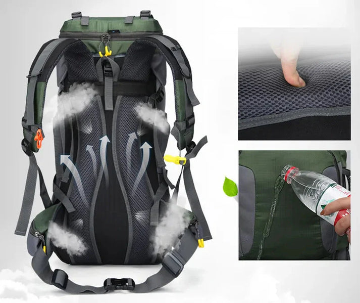 Lisslune | 60L Waterproof Backpack – Ultimate Outdoor Backpack for All Adventures