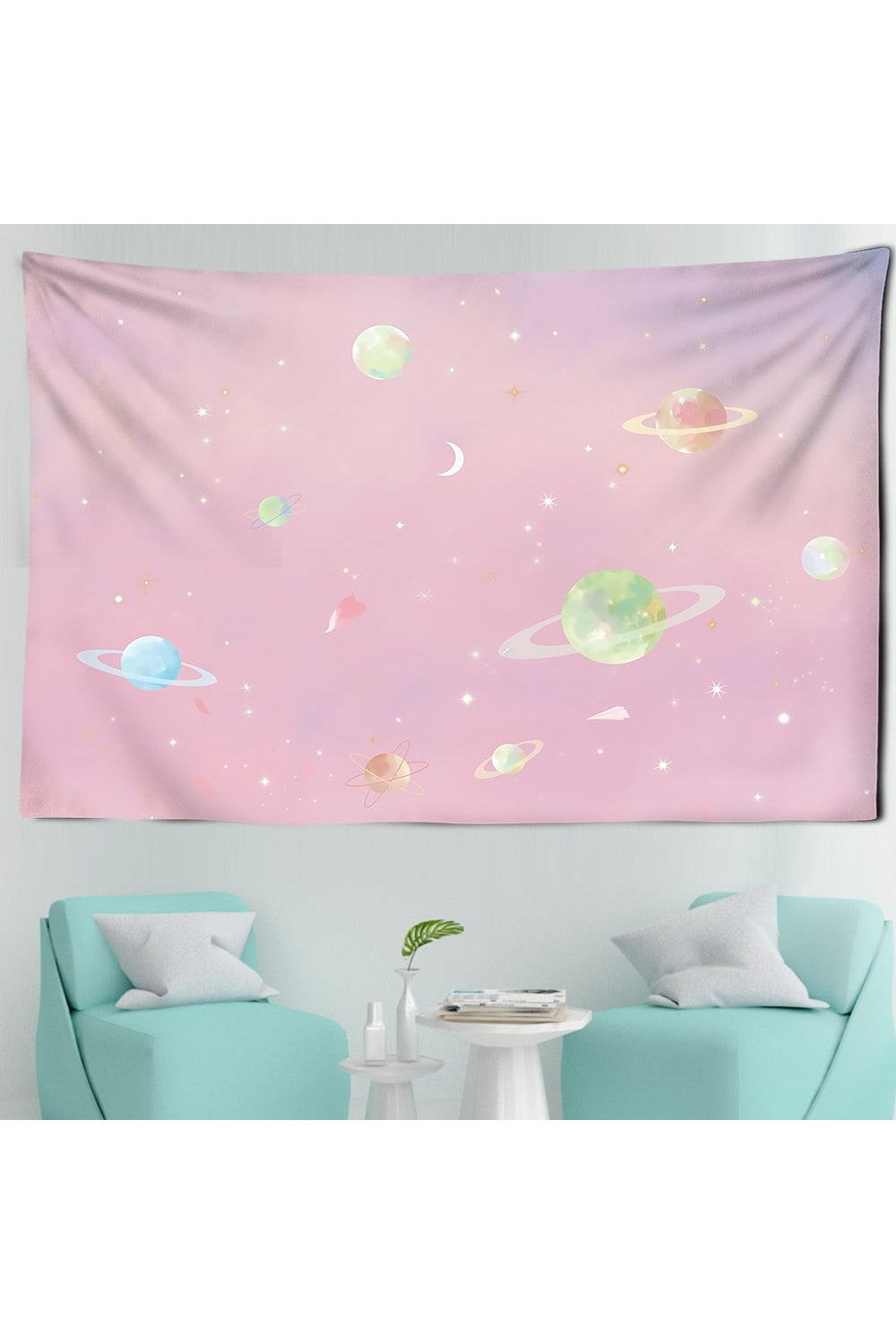 Lisslune | Pink Wall Tapestry