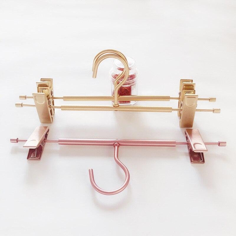 Lisslune | Chic Rose Gold and Golden Aluminium Heavy Duty Hangers for Stylish Closet Organization