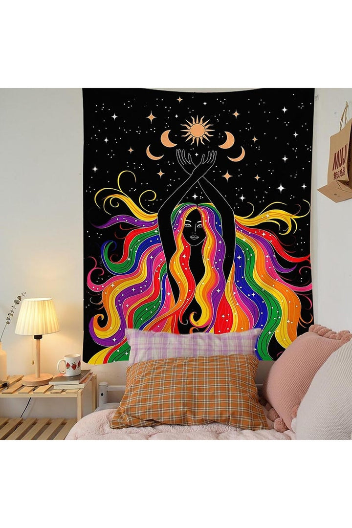 Lisslune | Phase Girl Psychedelic Tapestry