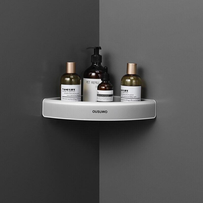 Lisslune | Corner Space-Saving Bathroom Organizer: Stylish and Safe Caddy Solution