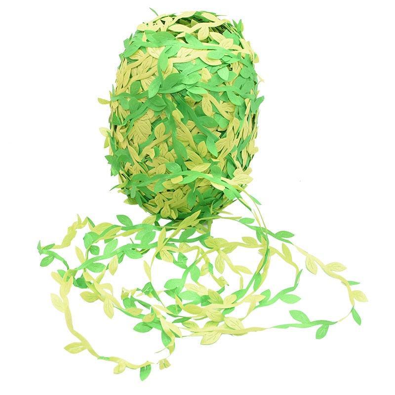 Lisslune | Nature-inspired green ivy vine ribbon: Elevate your craft and your decor with a touch of elegance
