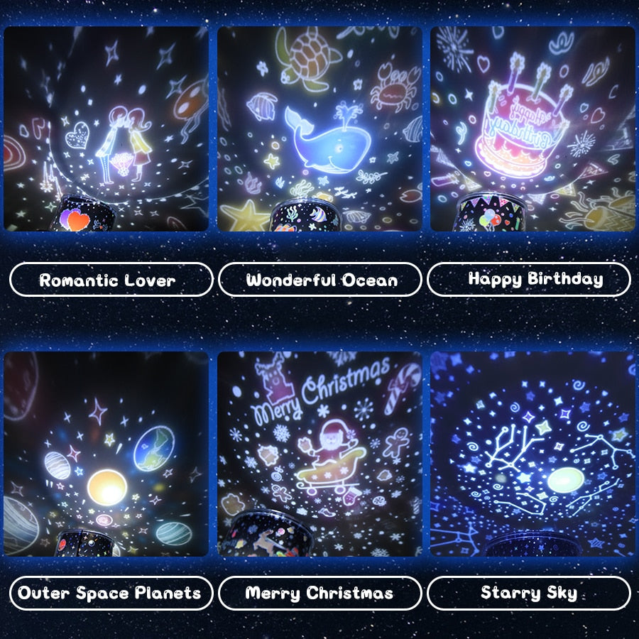 Lisslune | Rotating Deer Music Star Projector Night Lamp