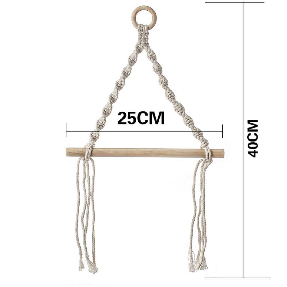 Lisslune | Handcrafted Bohemian Macrame Toilet Paper Holder - Unique Bathroom Decor Accessory