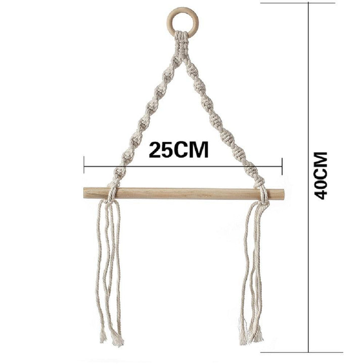 Lisslune | Handcrafted Bohemian Macrame Toilet Paper Holder - Unique Bathroom Decor Accessory