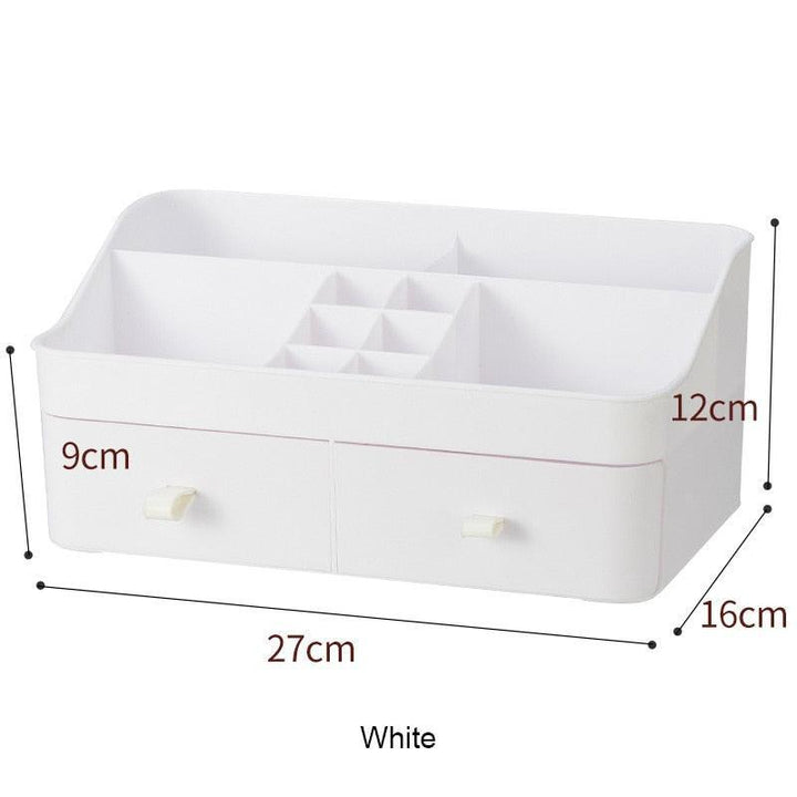 Lisslune | Elegant Cosmetic Organizer with Adjustable Dividers for an Organized Makeup Space