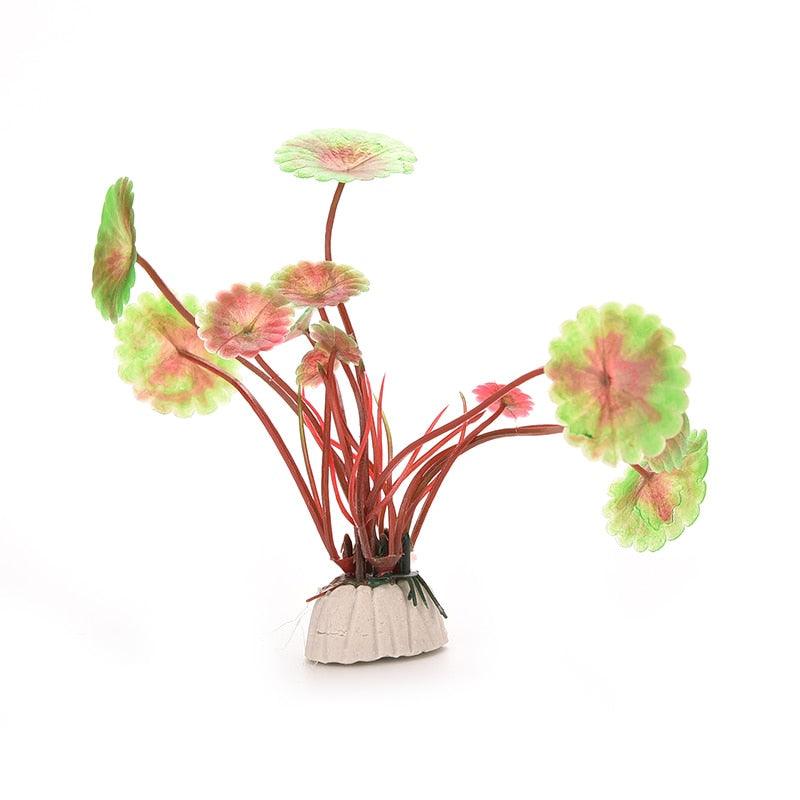 Lisslune | Vibrant Aquatic Plant Decoration Set with stable weighted base for thriving aquariums