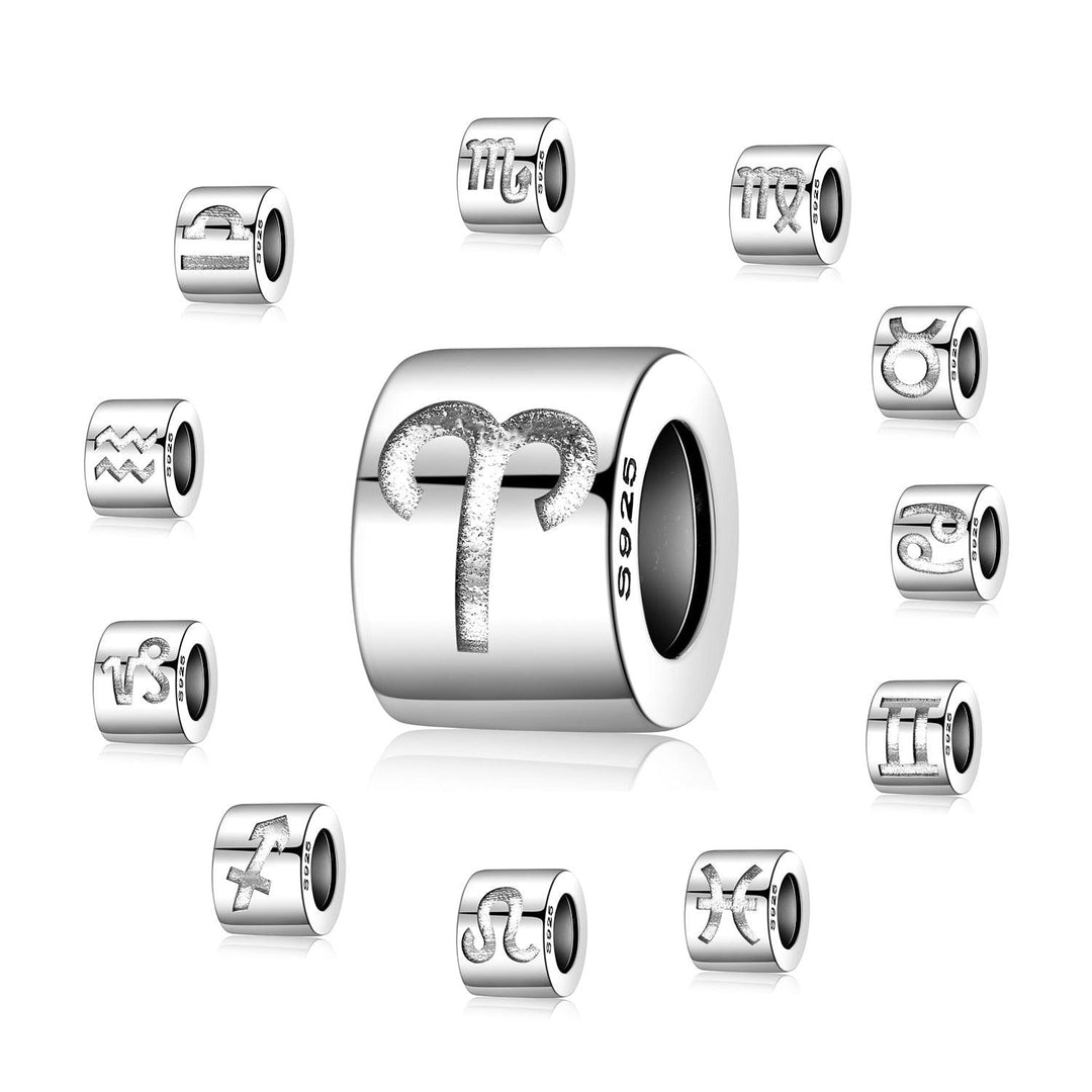 Lisslune | Heavenly Zodiac Sign Silver Charms: Personalized Handmade Jewelry for Your Unique Astrological Identity