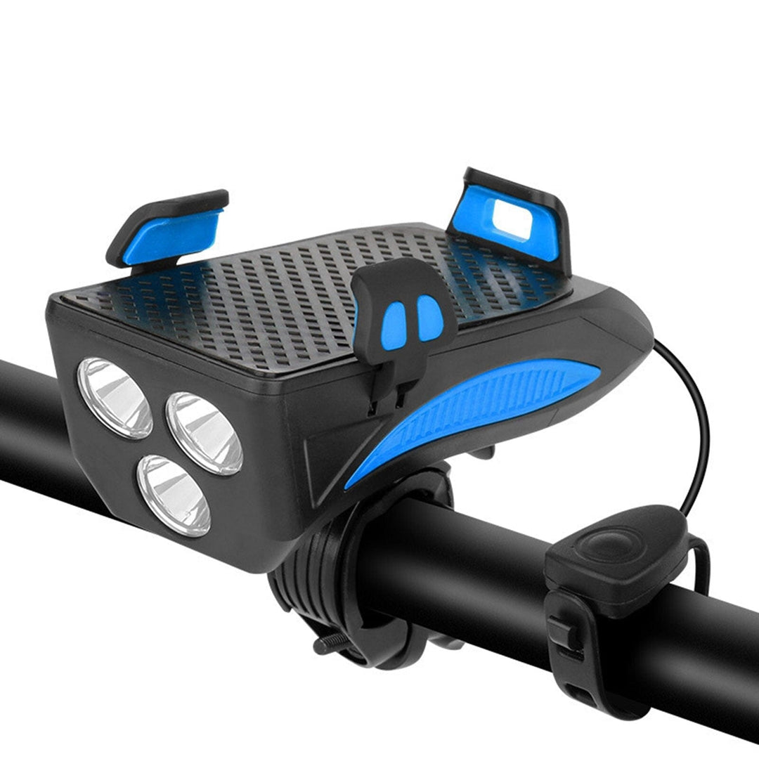 Lisslune | RideLight 4-in-1 Bike Light | Power Bank, Phone Holder & Horn | 400 Lumens Waterproof Light