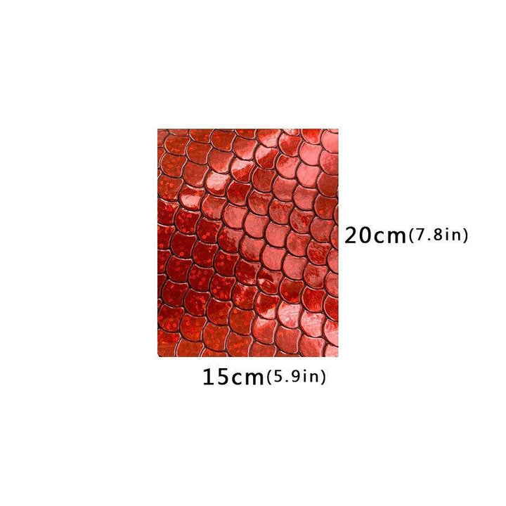 Lisslune | Holographic Mermaid Synthetic Leather - Ultimate DIY Essential for Creators