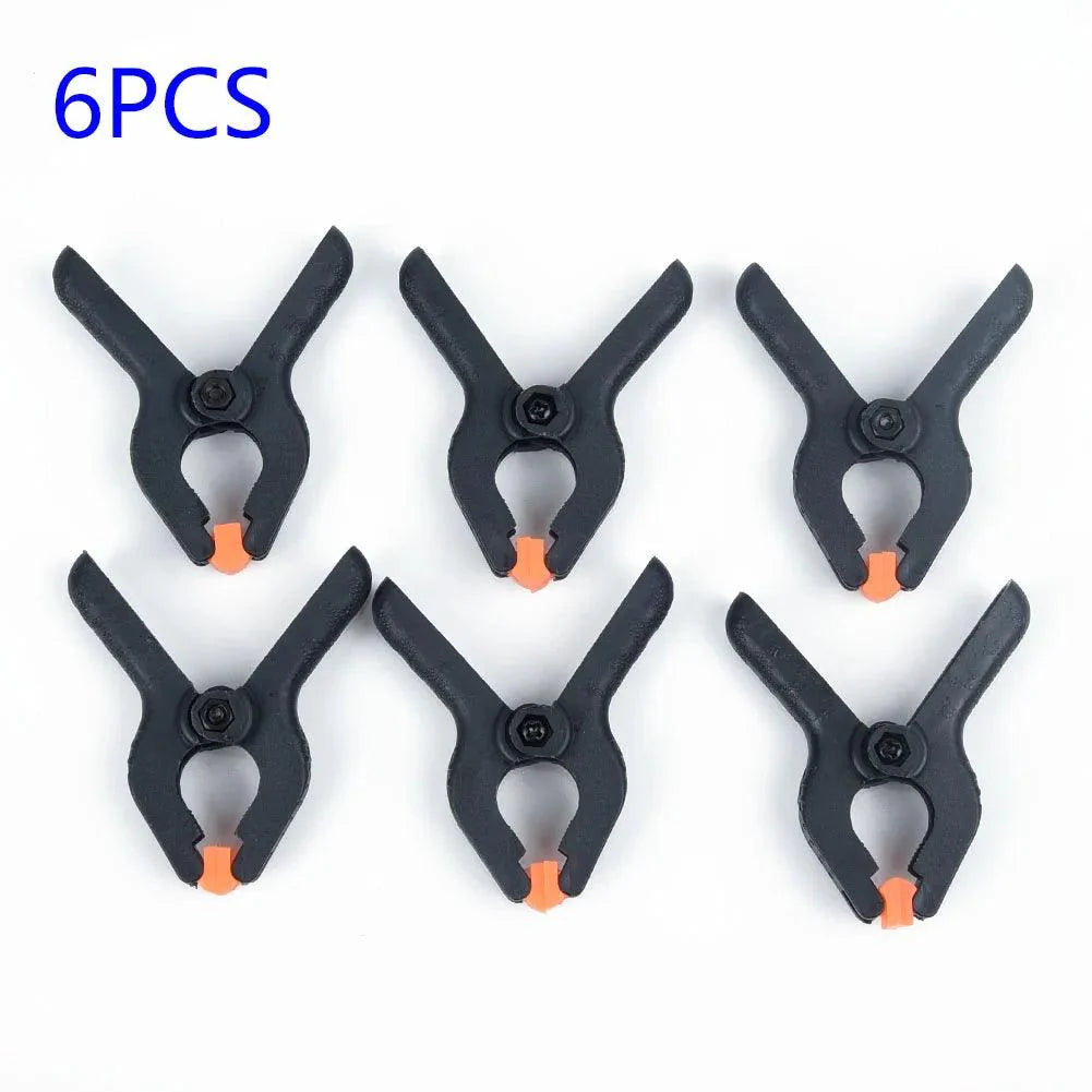 Lisslune | Sustainable 6-piece plastic clamp set with spring for woodworking and DIY tasks