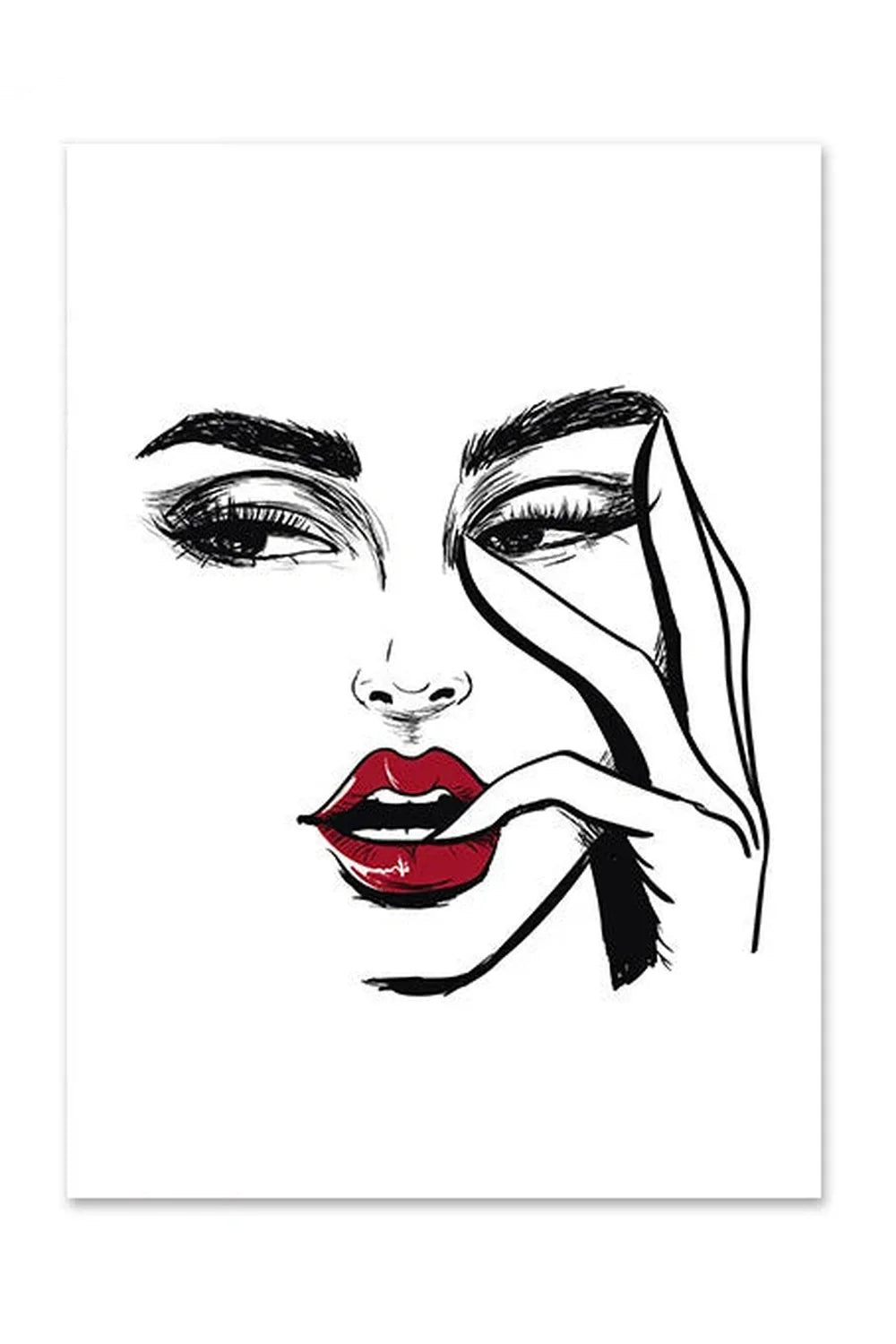 Lisslune | Lip Canvas Poster