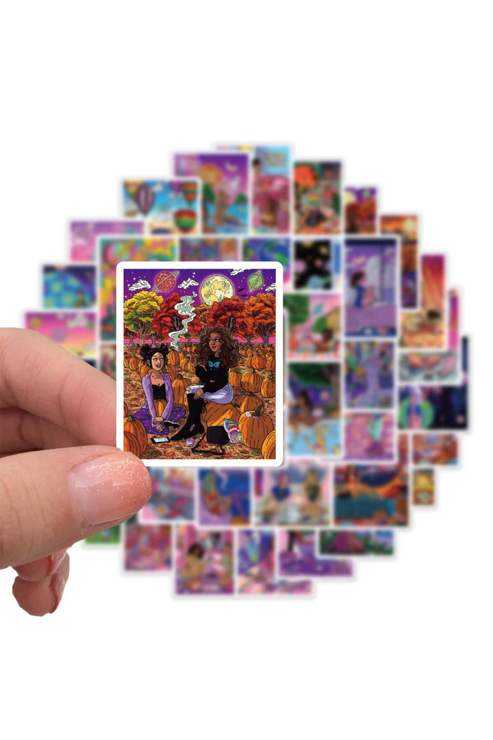 Lisslune | Vibes Trippy Girls Sticker