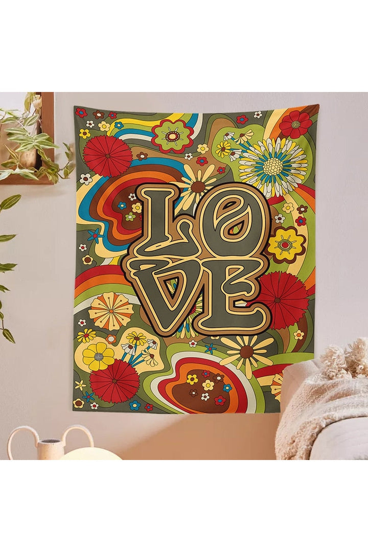 Lisslune | and flower art tapestry