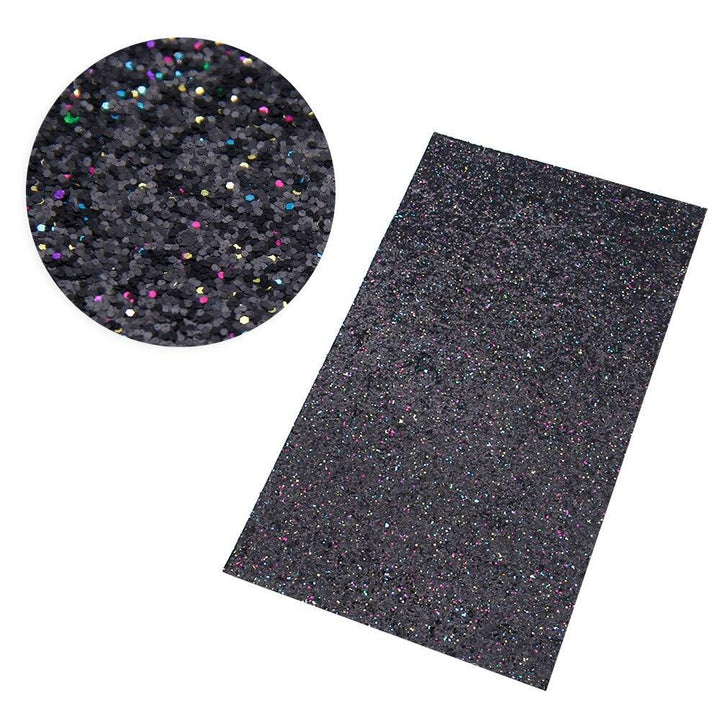 Lisslune | Glamorous Chunky Glitter Synthetic Leather Sheets - Ultimate DIY Craft Material