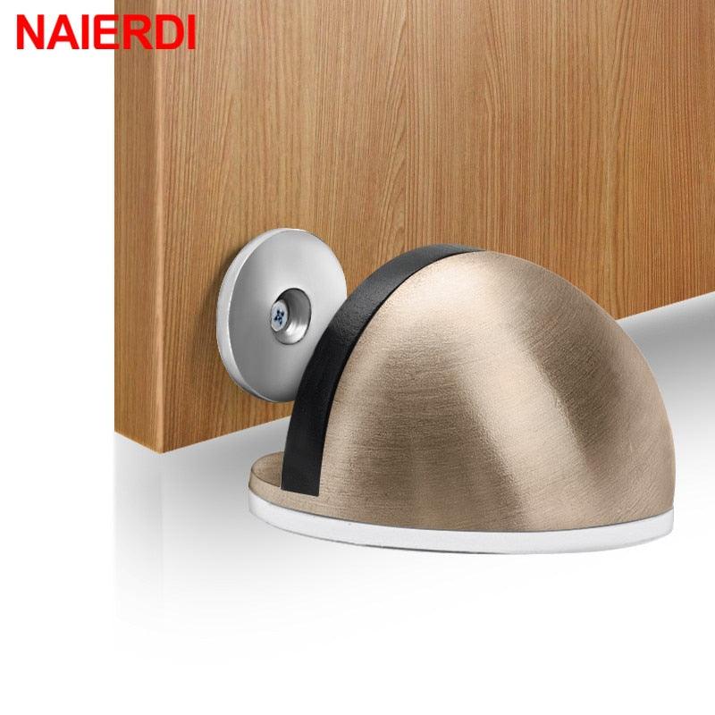 Lisslune | SilentShield Magnetic Door Stopper Set - Premium Stainless Steel for a Peaceful Home