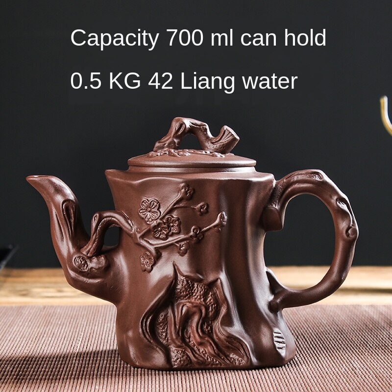 Lisslune | Large Capacity Household Handmade Purple Sand Teapot Chinese Tea Set Yixing Zisha Zhu Clay Ball Filter Bubble Teapot Moon Pot