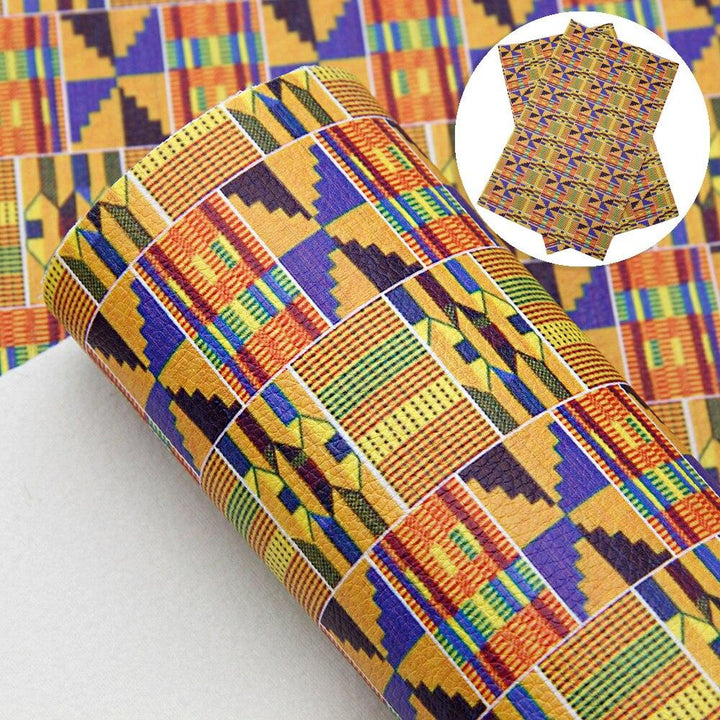 Lisslune | Stylish Geometric Synthetic Leather Creative Sheets for Innovative DIY Creations