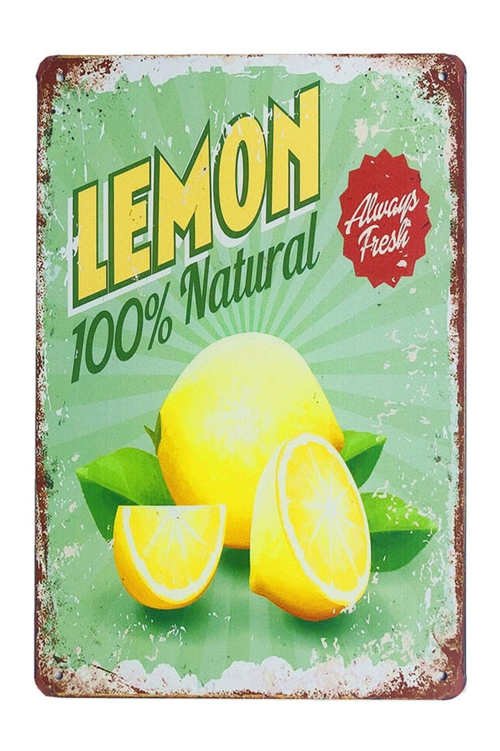 Lisslune | Food Theme Metal Poster