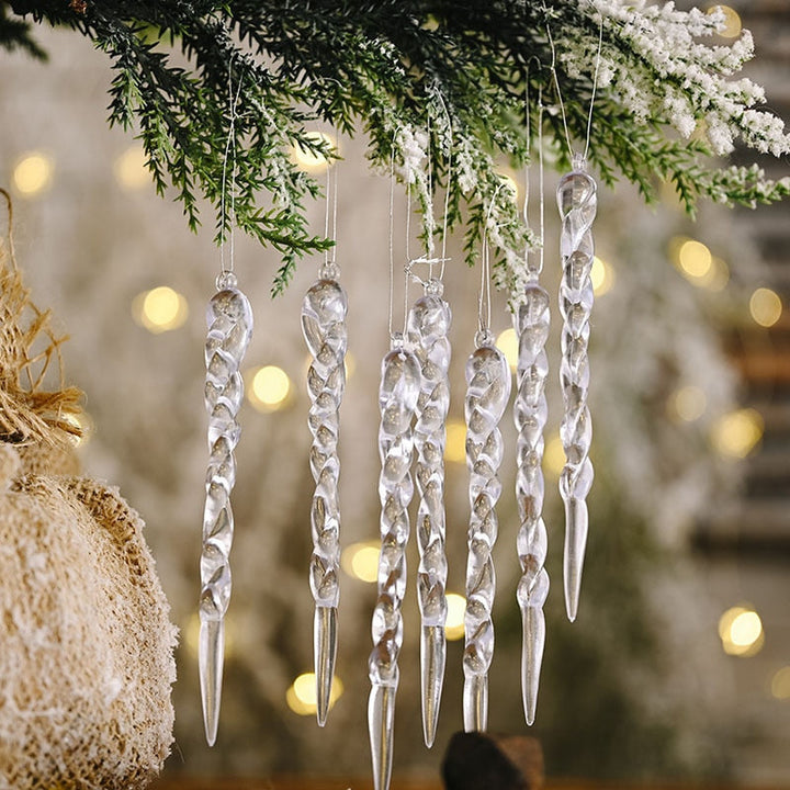 Lisslune | 12Pcs Christmas Tree Decoration Artificial Icicles