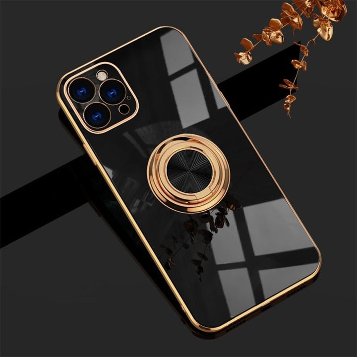 Lisslune | iPhone Case with Metal Stand Ring