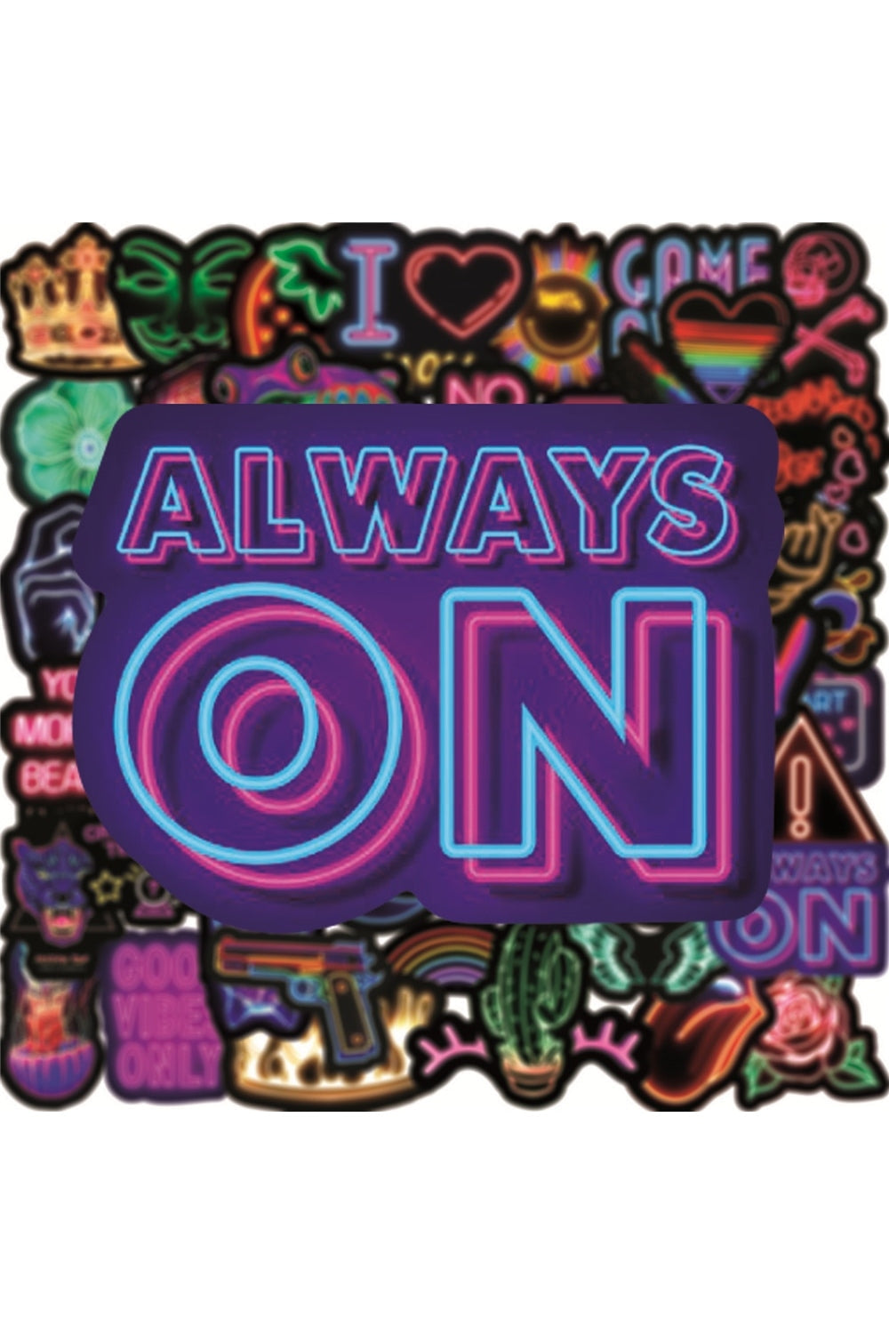 Lisslune | Style Neon Scrapbooking Sticker