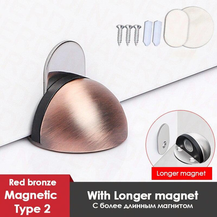 Lisslune | SilentShield Magnetic Door Stopper Set - Premium Stainless Steel for a Peaceful Home