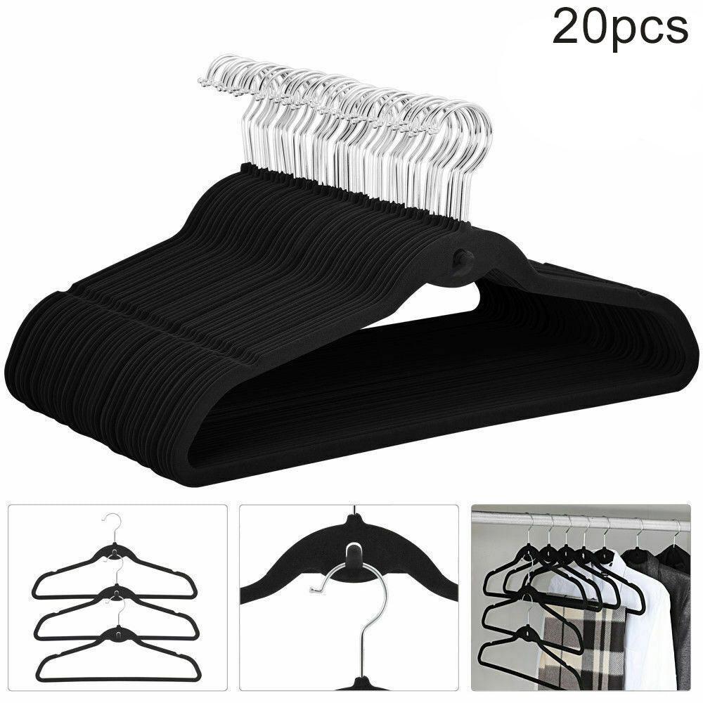 Lisslune | Transform your wardrobe with 50 premium non-slip velvet hangers