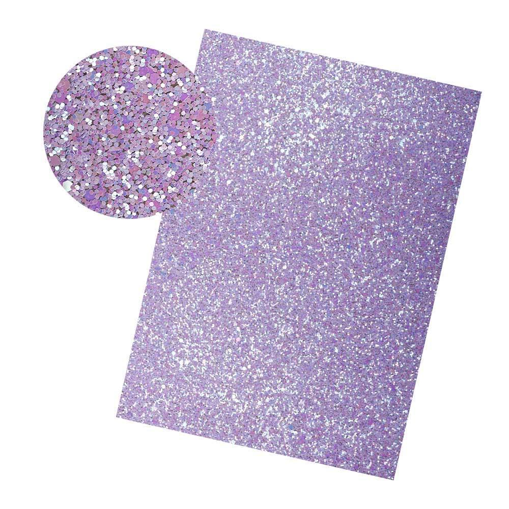Lisslune | Iridescent Rainbow Glitter Synthetic Leather Leaves for Elegant DIY Masterpieces