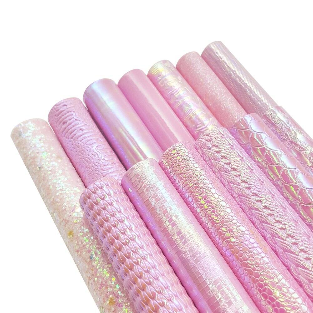 Lisslune | Sparkling Pink Holographic Vinyl Fabric Collection - Perfect for DIY Creations