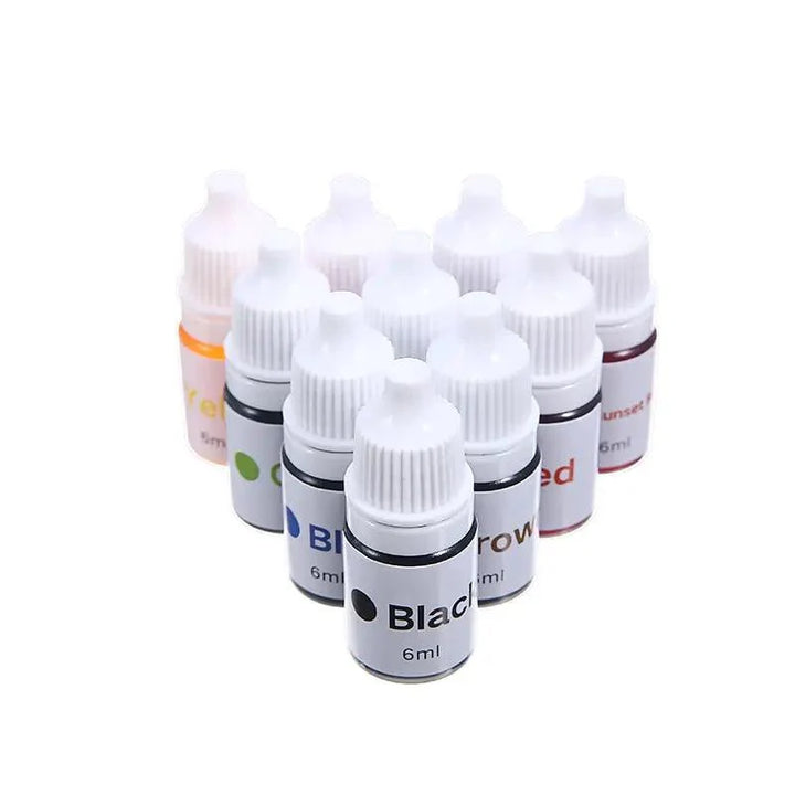 Lisslune | Rainbow 7-Color UV Reactive Craft Stamp Ink for Creative Projects