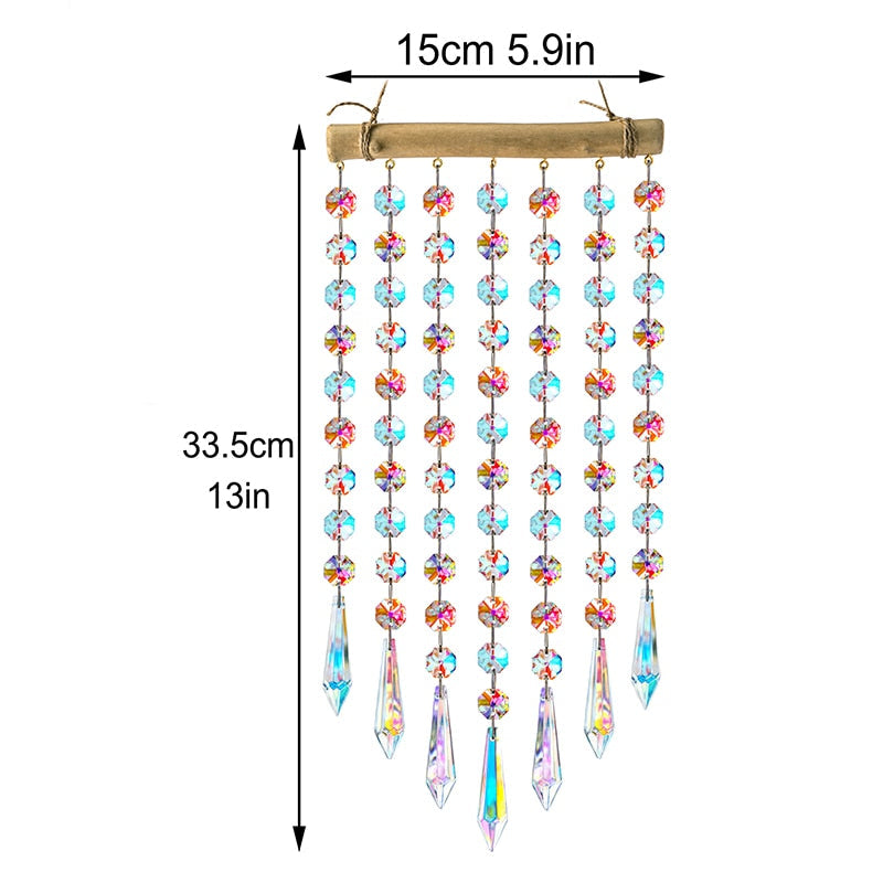 Lisslune | Glass Crystal Wind Chimes Window Decoration