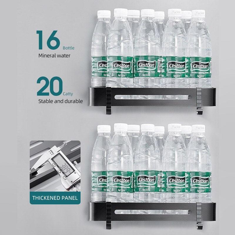 Lisslune | Stylish Wall-Mounted Bathroom Organizer in Premium Space Aluminum: A Luxury Storage Solution