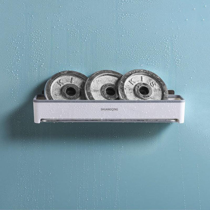 Lisslune | Bathroom wall organizer with towel holder and hanging rail