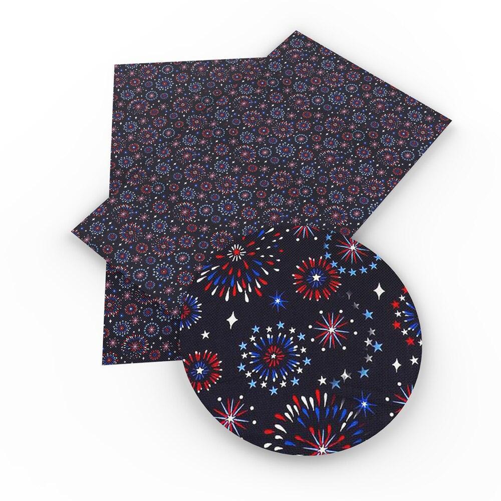 Lisslune | Patriotic Synthetic Leather Craft Material - 20*33cm