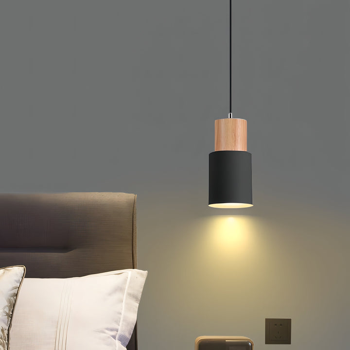 Lisslune | Jaziel - Round Wood Nordic Hanging Pendant Lamp