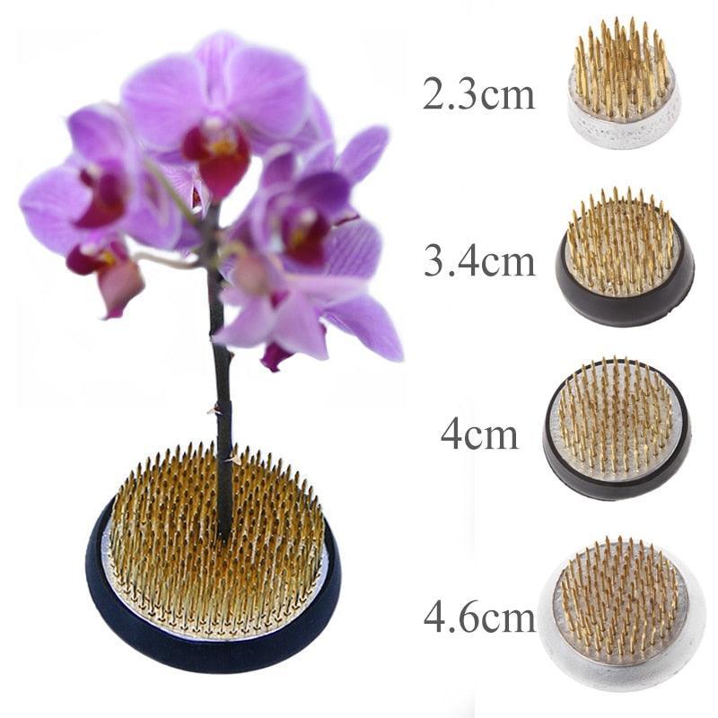 Lisslune | Elegant Brass Kenzan Tool for exquisite Flower Arrangements