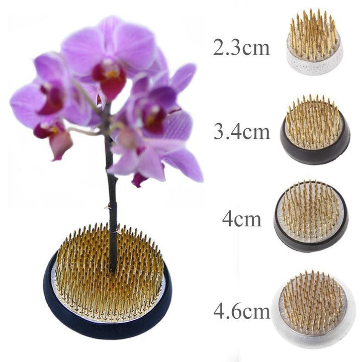 Lisslune | Elegant Brass Kenzan Tool for exquisite Flower Arrangements