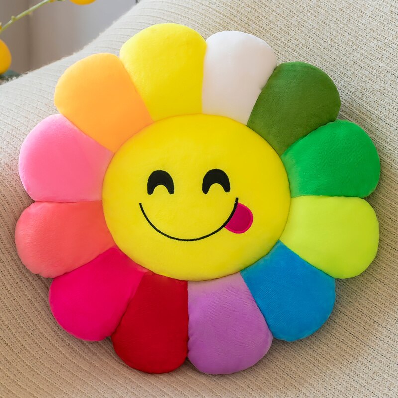 Lisslune | Colorful Sunflower Plush Comfort Seat Cushion